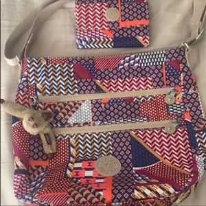 Kipling crossbody and matching wallet